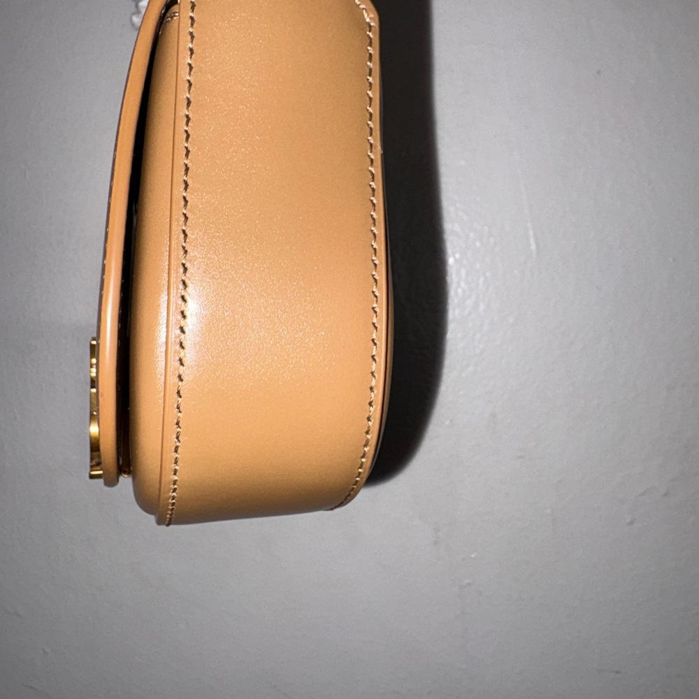 Saint Laurent Mini Voltaire Shoulder Bag — Dark Cork Calfskin — Retail $2500 - Picture 7 of 15